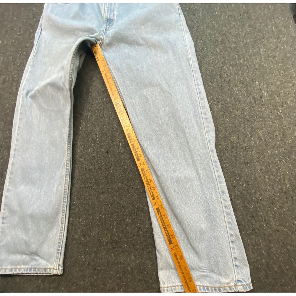 Levi's Vintage Mens W38 L30 Light Wash 505 Regular‎ Fit Straight Leg Jeans - Picture 8 of 10